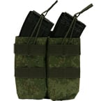 Double AK mag pouch with silent cover (Azimuth SS) (Russian pixel)