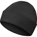 Double fleece hat with cuff (Keotica) (Black)
