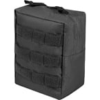 Vertical utility pouch (East-Military) (Black)