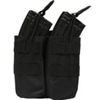 Double AK mag pouch with silent cover (Azimuth SS) (Black)