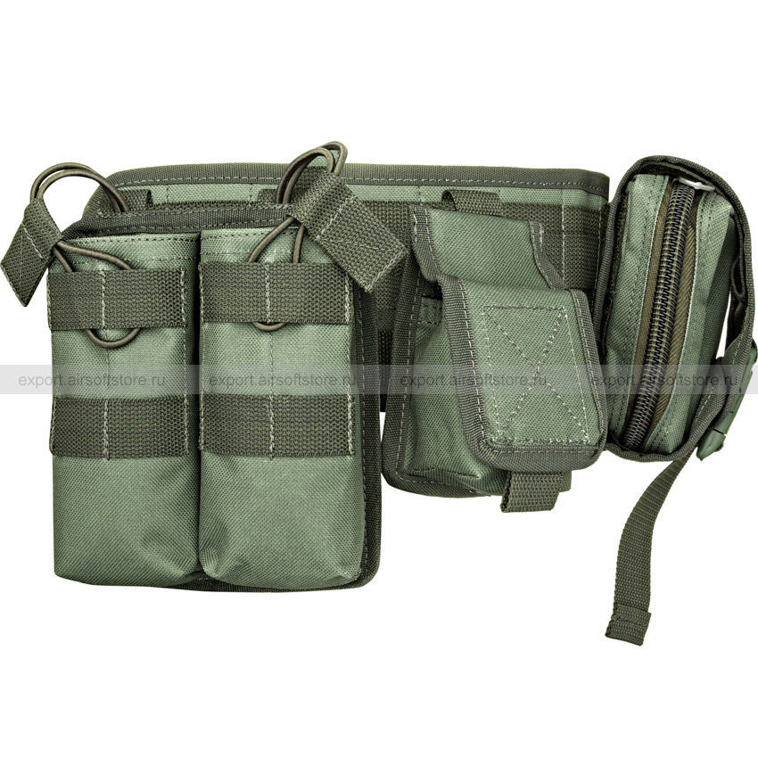 Tactical MOLLE belt with pouches (Azimuth SS) (Olive) - Airsoft Store ...
