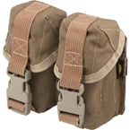 Double hand-grenade pouch with fastex buckle (ANA) (Coyote Brown)