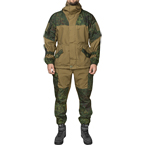 Men's Suit Gorka 3, fleece lining (BARS) (Russian pixel)