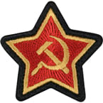 Patch "Red Star", 5.5 x 5.5 cm